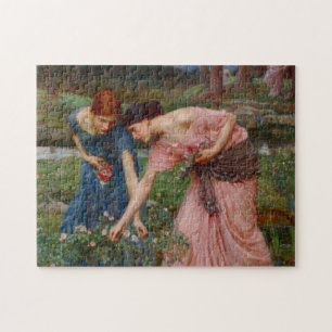 Vintage Romantische Tuin Vrouwen Pre-Rafaëlitisch Legpuzzel