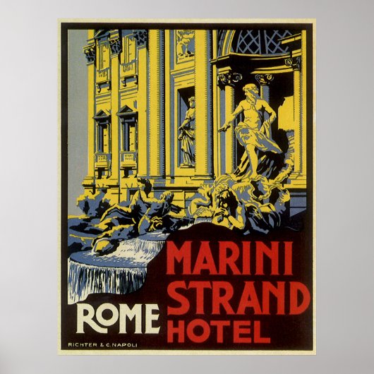 Vintage Rome Poster (Voorkant)