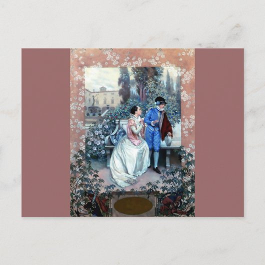 Vintage Romeo en Juliet poster Briefkaart (Voorkant)