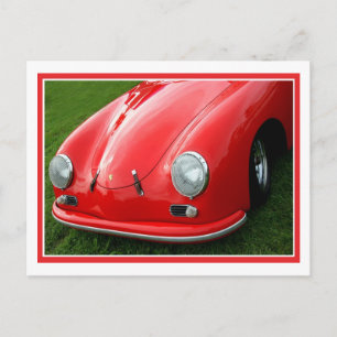 Vintage rood briefkaart