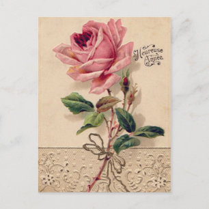 Vintage Roos Briefkaarten