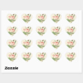 Vintage Roos Hart Sticker (Vel)