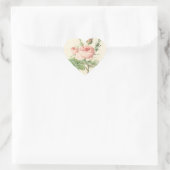 Vintage Roos Hart Sticker (Tas)