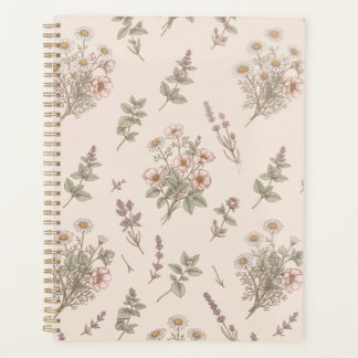 Vintage Roos & Wilde Bloem Botanisch Notitieboek