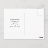 Vintage Rooster Blue White Checkered Briefkaart (Achterkant)