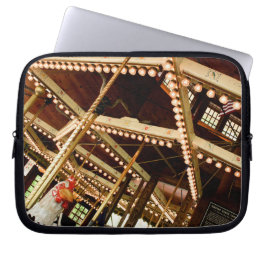 Vintage Rooster Carousel Laptop Sleeve