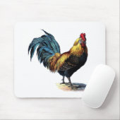 Vintage rooster muismat (Met muis)