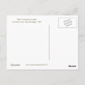 Vintage Rose Bouquet Briefkaart (Achterkant)