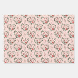 Vintage rose classic romantic inpakpapier vel