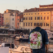 Vintage Rose Elegance  Bedrukte Rugzak