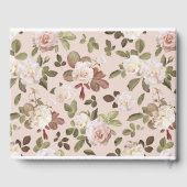 Vintage Rose Mariage Livre d'or (Verso)