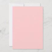 Vintage rose rose fleurs de mariage invitations (Dos)