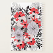 Vintage rose rouge et florale de lavande (Dos)