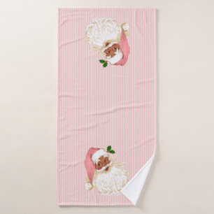 Vintage rose Victorien Noir Père Noël Shabby