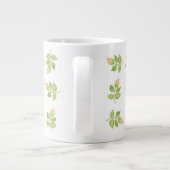 Vintage Rosebuds Rose Jumbo taille Mug (Dos)