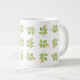 Vintage Rosebuds Rose Jumbo taille Mug