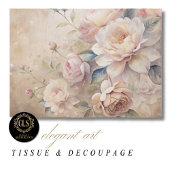 Vintage Roses Ephimeral Decoupage  Tissuepapier