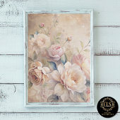 Vintage Roses Ephimeral Decoupage  Tissuepapier