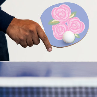 Vintage roses floral pattern tafeltennisbatje