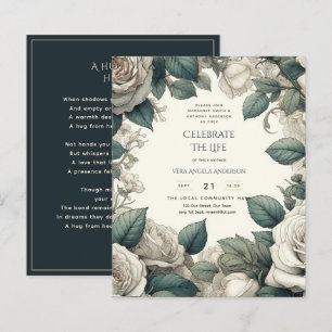 Vintage Roses viering van het leven herdenking ged