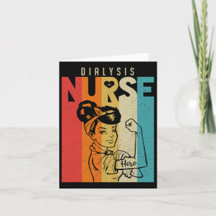 Vintage Rosie De riveter dialyse verpleegster Kaart
