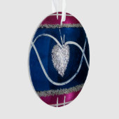 Vintage Rouge Blanc Bleu Mercure Verre Noël (devant)