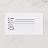 Vintage, rouge et rose Carte de visite Roses (Dos)