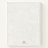 Vintage Rouge Pomme Vine Monogramme Livre de recet (Dos)