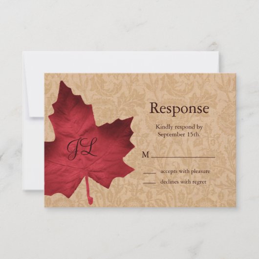 Vintage rouge RSVP (Devant)