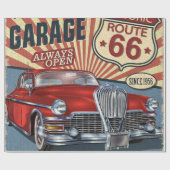 Vintage Route 66 Cadeaupapier (Vlak)