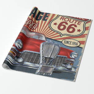 Vintage Route 66 Cadeaupapier
