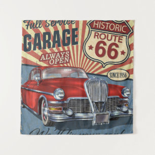 Vintage Route 66 Wandkleed