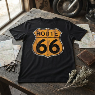 Vintage Route 66 Wegbord Tri-Blend Shirt