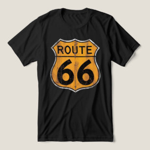 Vintage Route 66 Wegbord Tri-Blend Shirt