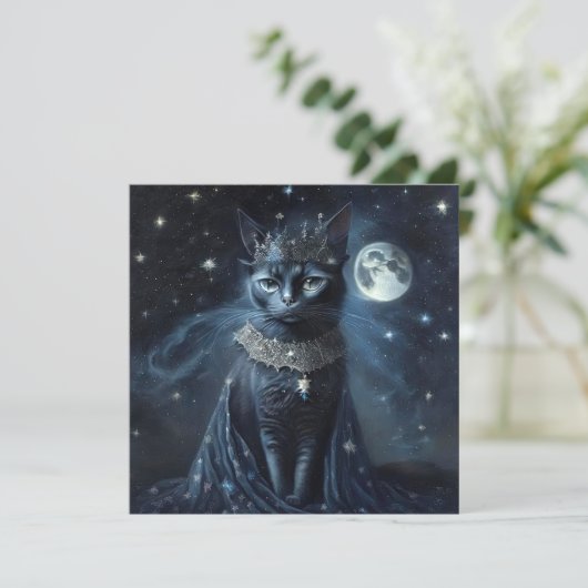 Vintage Royal Cats Save The Date (Staand voorkant)