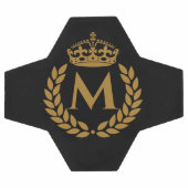 Vintage Royal King Golden Crown Nom initial Noir (Plat)