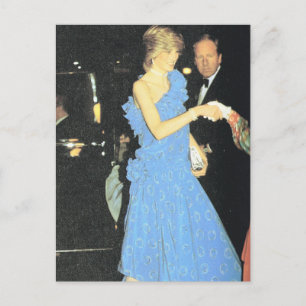 Vintage Royalty, Diana op een mode show Briefkaart