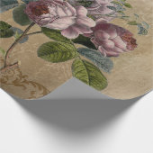 Vintage. Rozen en script. Cadeaupapier (Hoek)