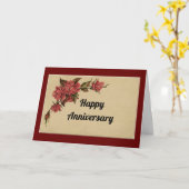 Vintage Rozen Jubileum Card Kaart (Gele Bloem)