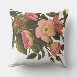 Vintage Rozen Mooie Roze Botanisch Buitenkussen