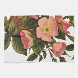 Vintage Rozen Mooie Roze Botanisch Theedoek
