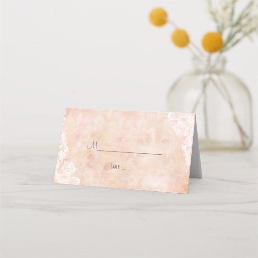 Vintage Rozen Oude papieren bruiloft (Voorkant)