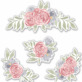 Vintage Rozen stelsticker Sticker