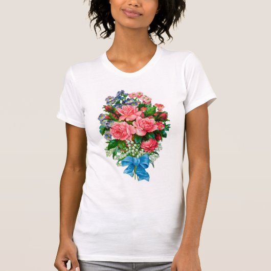 Vintage Rozen T-shirt (Voorkant)