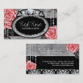 Vintage Rozen Visitekaartjes (Voorkant / Achterkant)