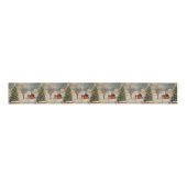 Vintage Rustic Christmas Holiday Grosgrain Lint (Voorkant)
