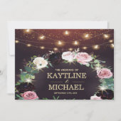 Vintage rustic countryside invite wedding kaart (Voorkant)