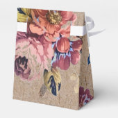 Vintage Rustic Floral Bedankdoosjes (Achterkant)