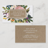 Vintage Rustic Florals Visitekaartje (Voorkant / Achterkant)