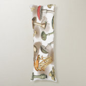 Vintage Rustic Forest Mushrooms Lichaamskussen (Voorkant Verticaal)